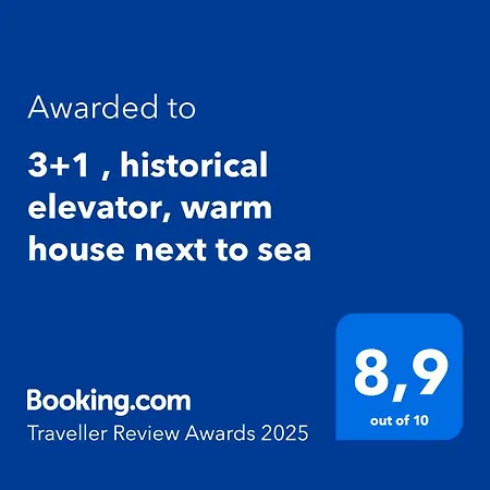 Apartment 3+1 , Historical Elevator, Warm House Next To Sea *
